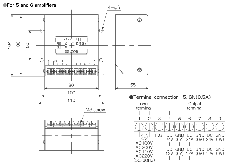 External dimensions